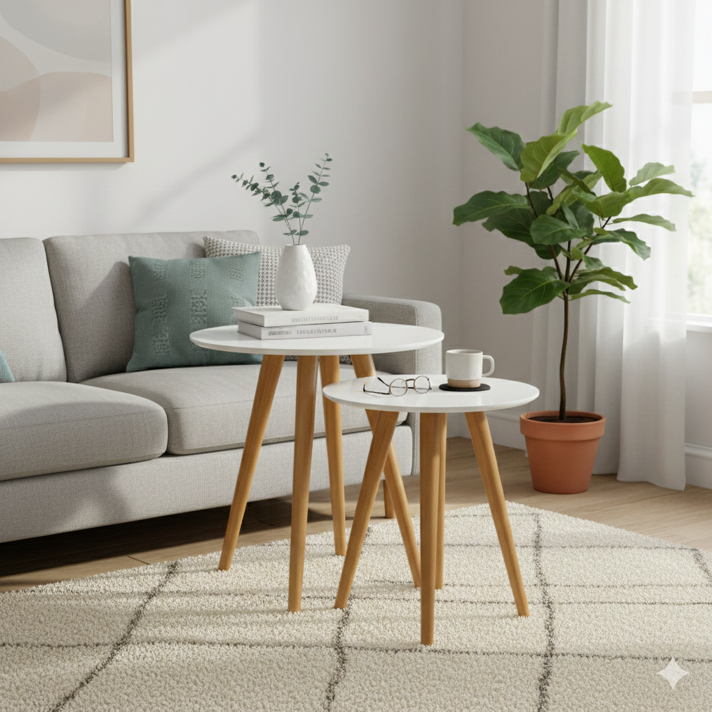 Kit com 2 Mesas Apoio