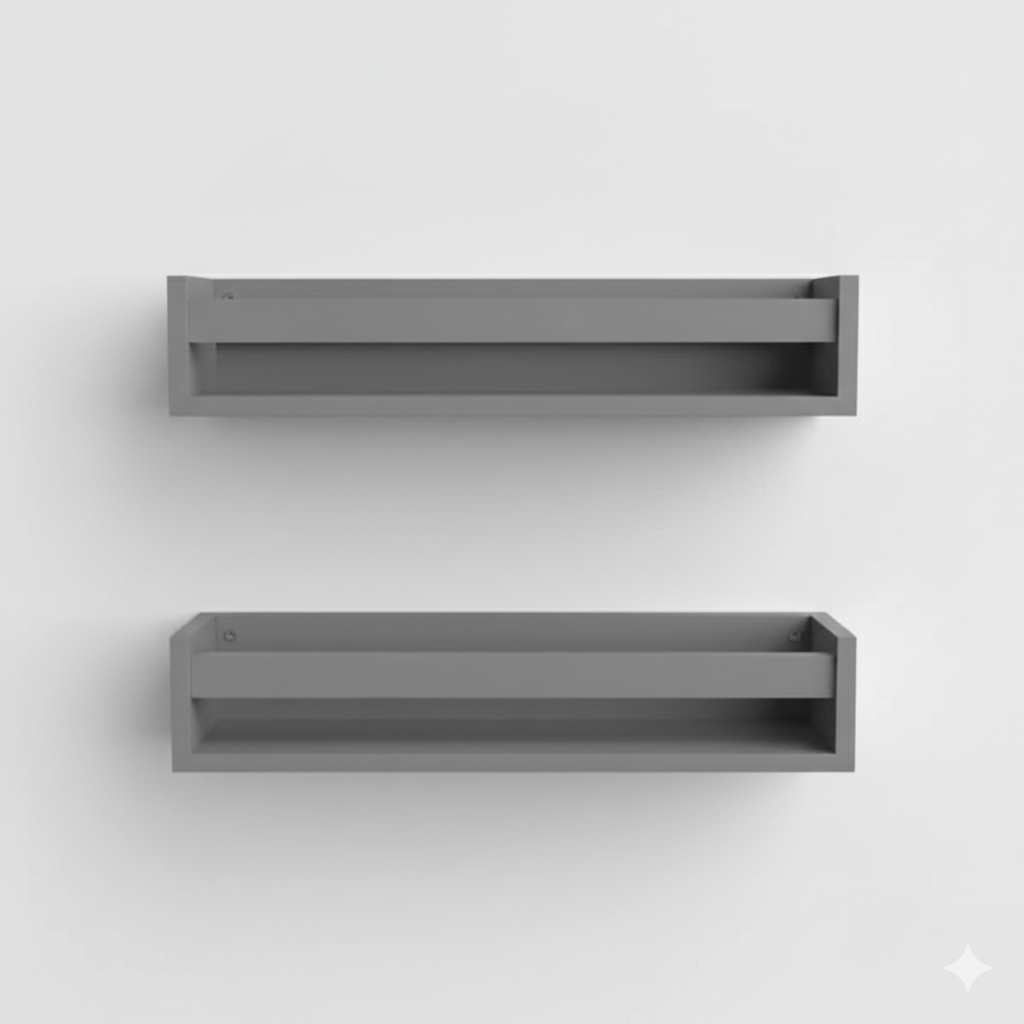 2 Prateleira 60x10 decoração Nicho Livros