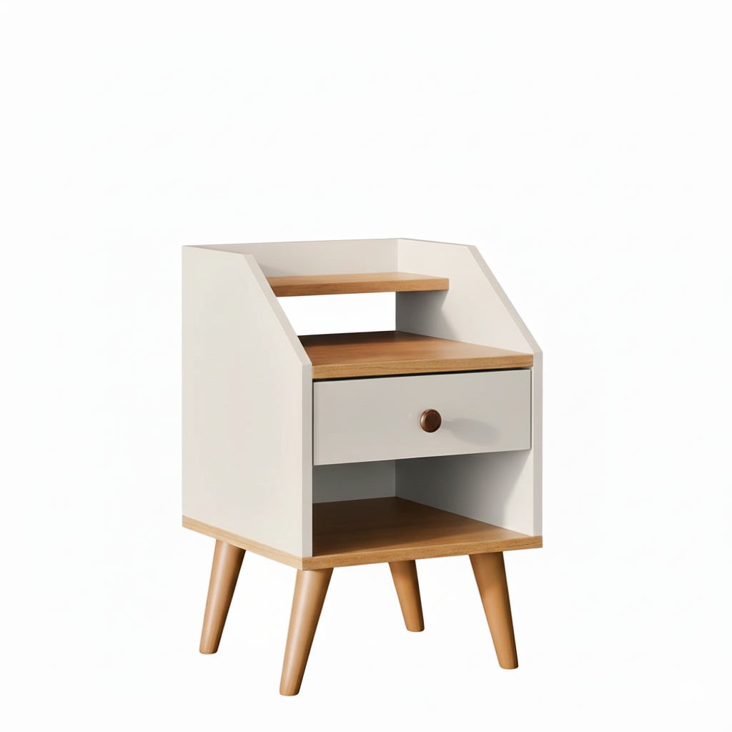 Mesa de Cabeceira Retrô Nopre – Estilo, Conforto e Organização