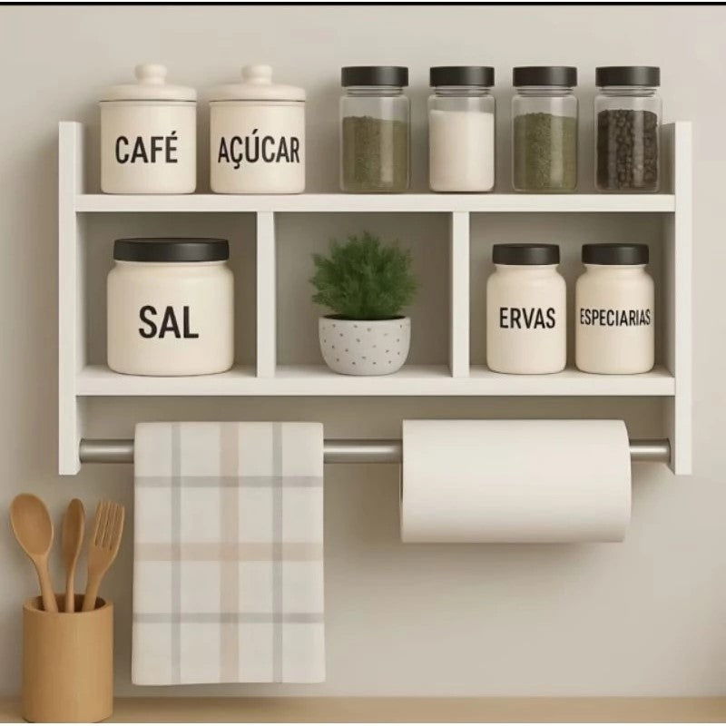 Nicho Porta Tempero &amp; Organizador Gourmet | Linha Praticidade